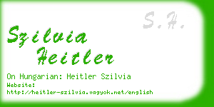 szilvia heitler business card